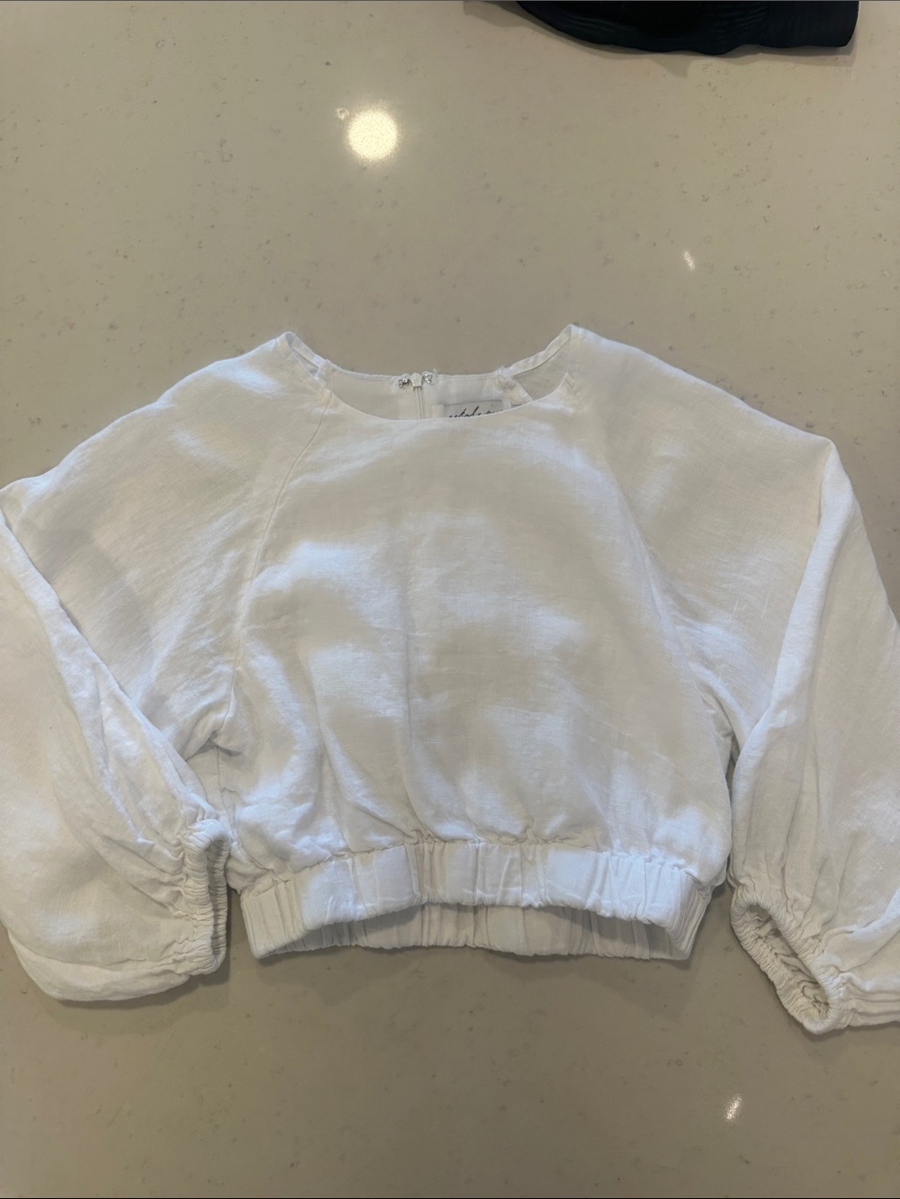 NEW Petal + Pup 100% Linen Cropped Top Size 2